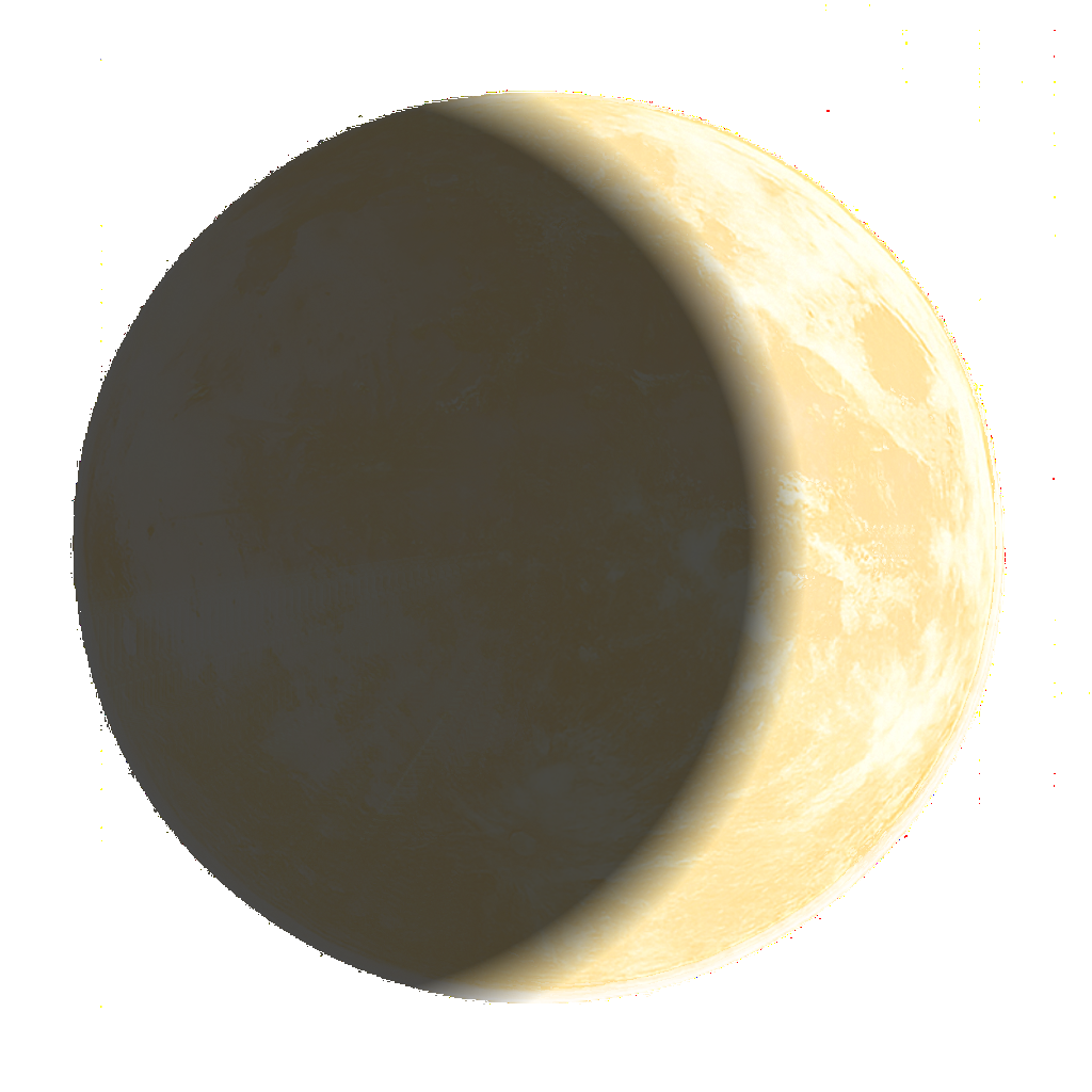 Waxing crescent moon phase